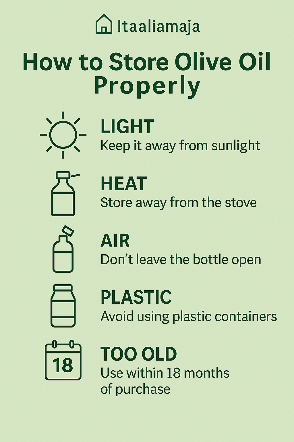 How to Store Extra Virgin Olive Oil