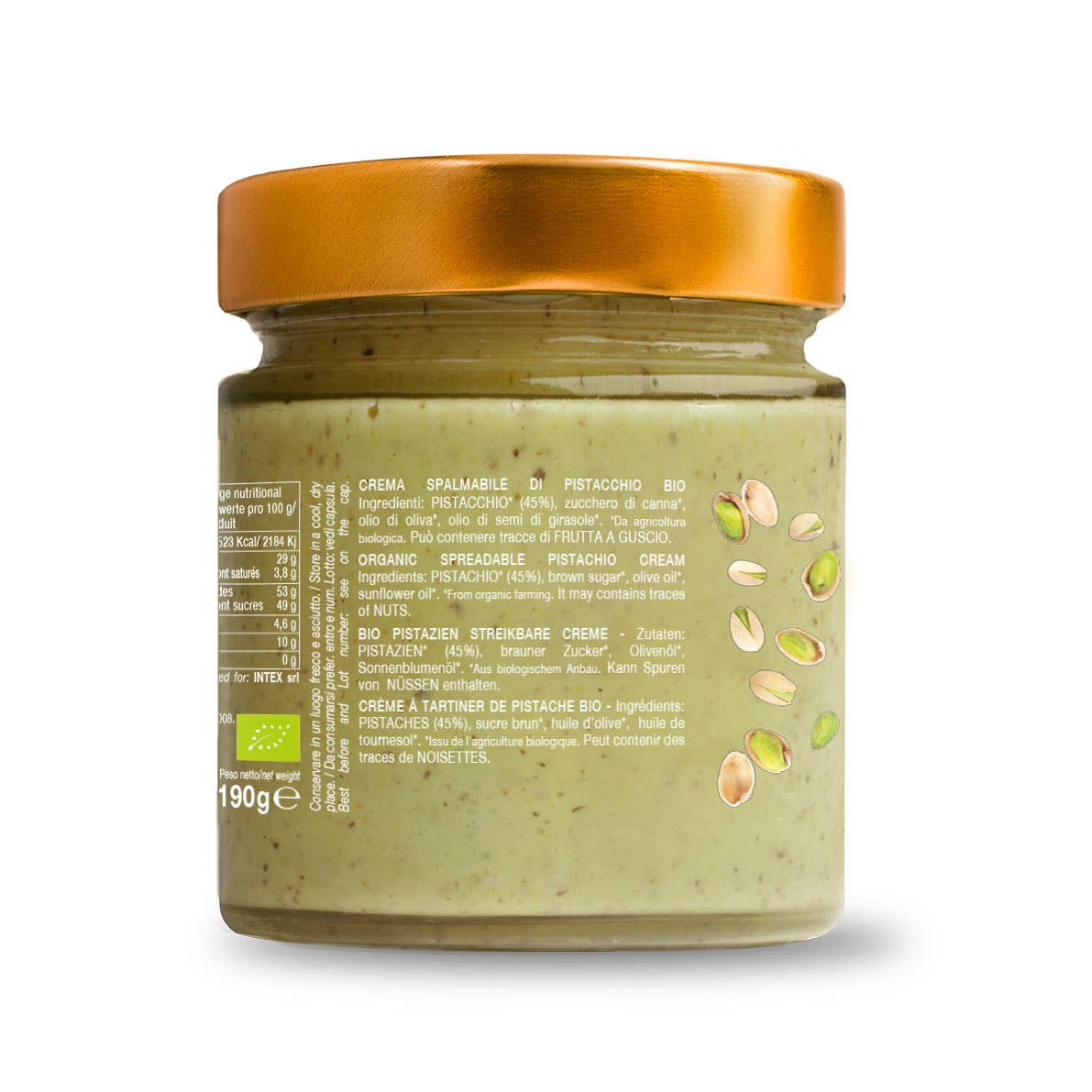 Organic Pistachio Sweet Spreading Cream