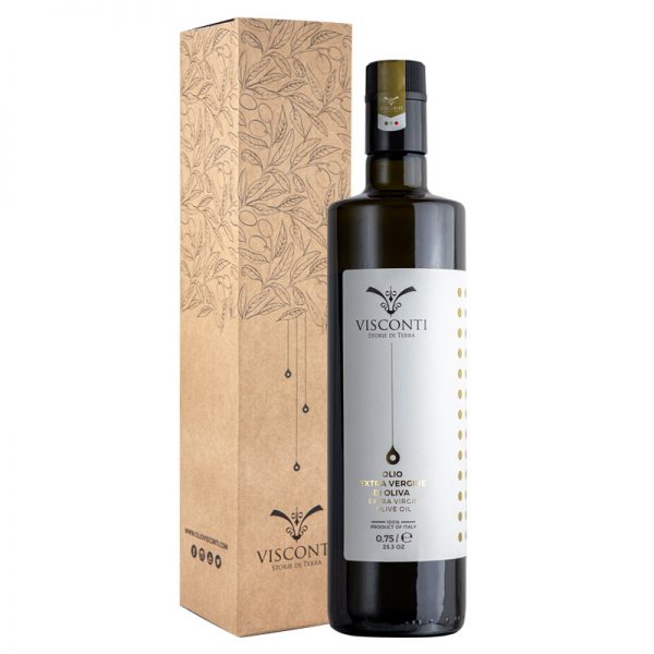 Monocultivar Peranzana Extra Virgin Olive Oil – 750 ml AND GIFT BOX