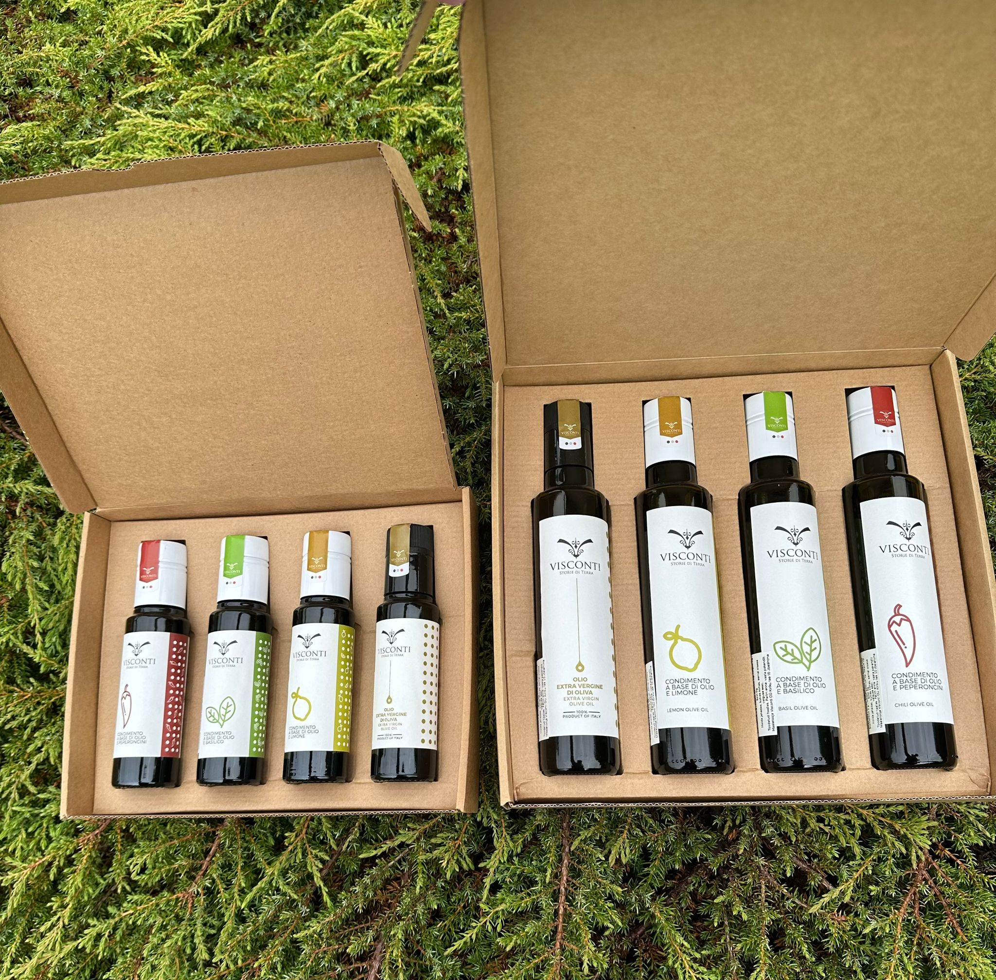 Gift Box: Selection of Extra Virgin Olive Oil and Infused Condiments