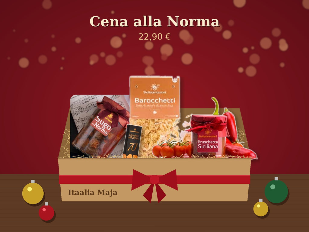 BELLINI Christmas box: Pasta alla Norma dinner in a gift box